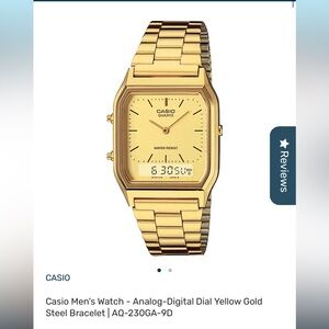 Casio Gold Quartz Smartwatch